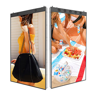 Dual screen window facing